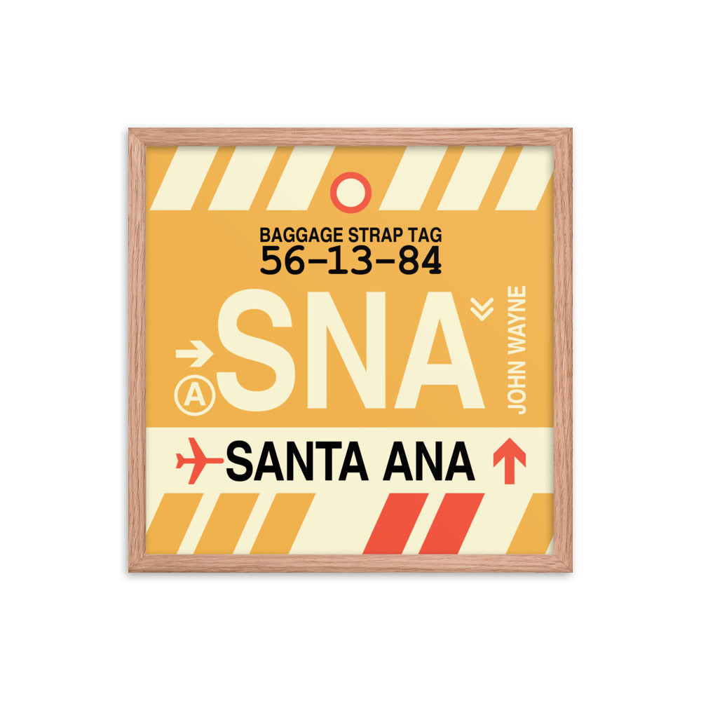 Travel-Themed Framed Print • SNA Santa Ana Souvenir • YHM Designs - Image 10