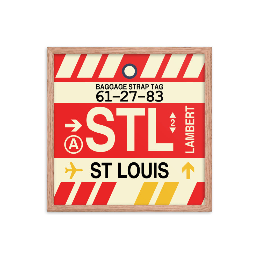 Travel-Themed Framed Print • STL St. Louis • YHM Designs - Image 10
