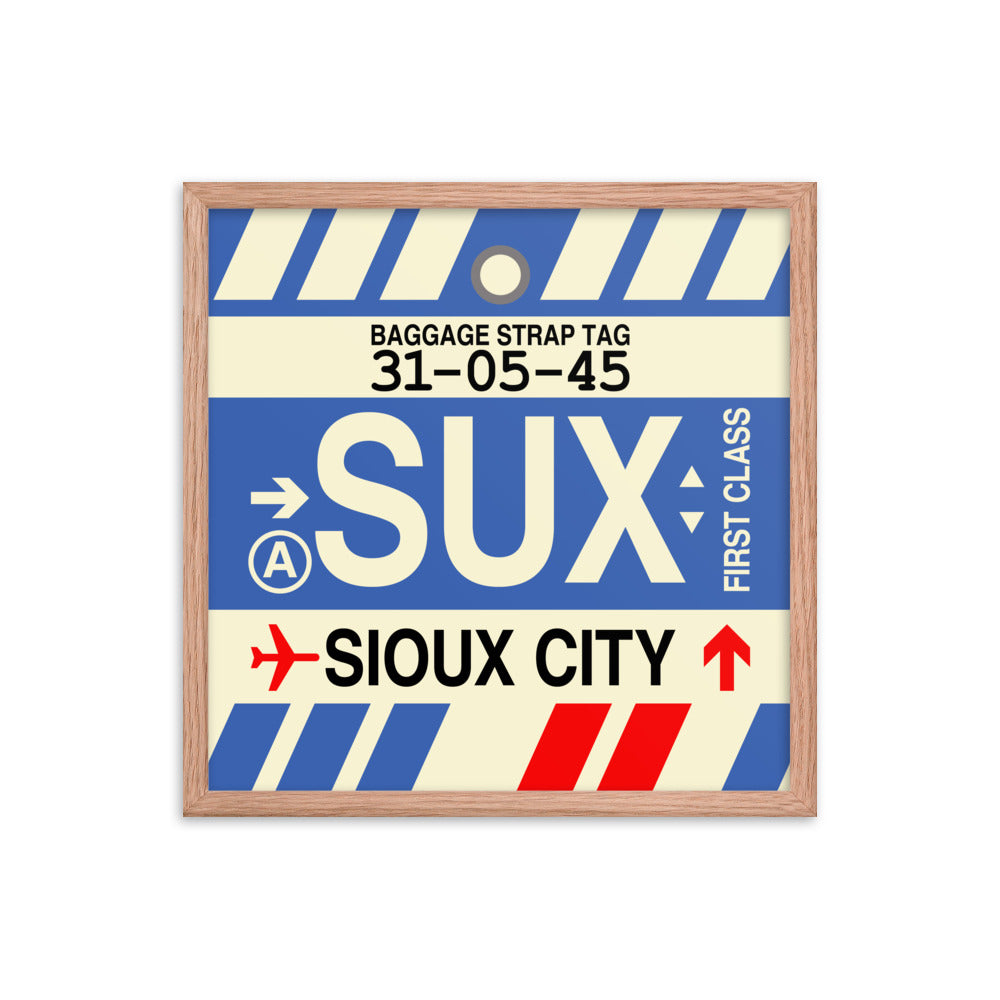 Travel-Themed Framed Print • SUX Sioux City • YHM Designs - Image 10