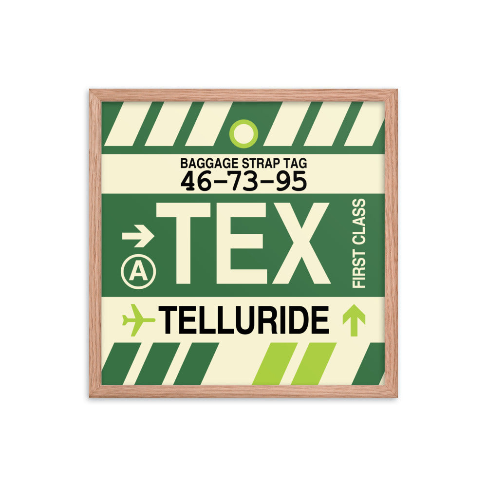 Travel-Themed Framed Print • TEX Telluride • YHM Designs - Image 10