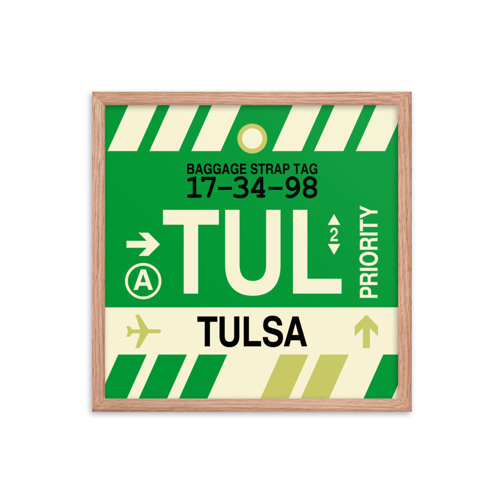 Travel-Themed Framed Print • TUL Tulsa • YHM Designs - Image 10