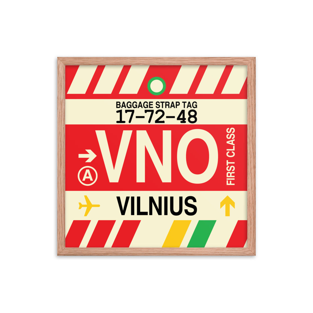 Travel-Themed Framed Print • VNO Vilnius • YHM Designs - Image 10