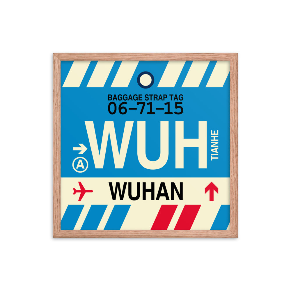 Travel-Themed Framed Print • WUH Wuhan • YHM Designs - Image 10