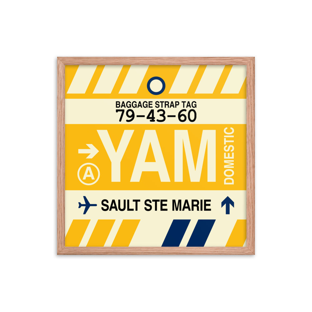 Travel-Themed Framed Print • YAM Sault-Ste-Marie • YHM Designs - Image 10