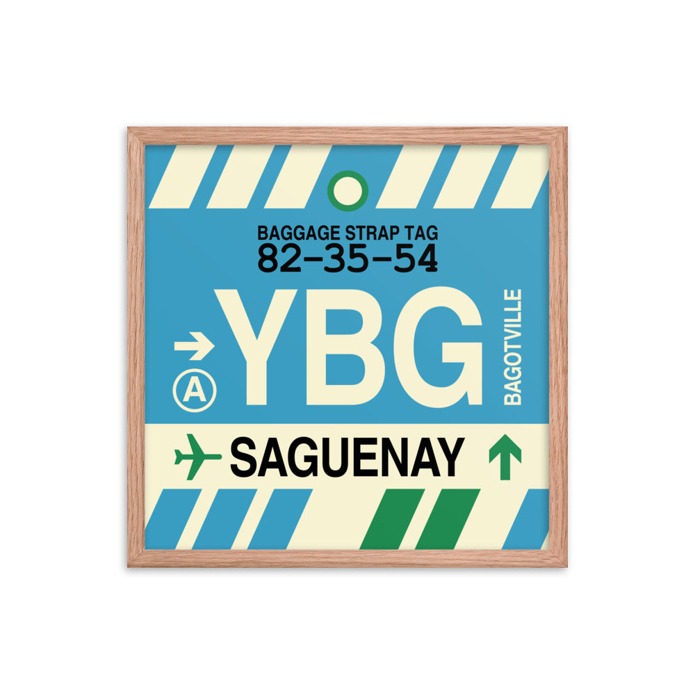 Travel-Themed Framed Print • YBG Saguenay Souvenir • YHM Designs - Image 10
