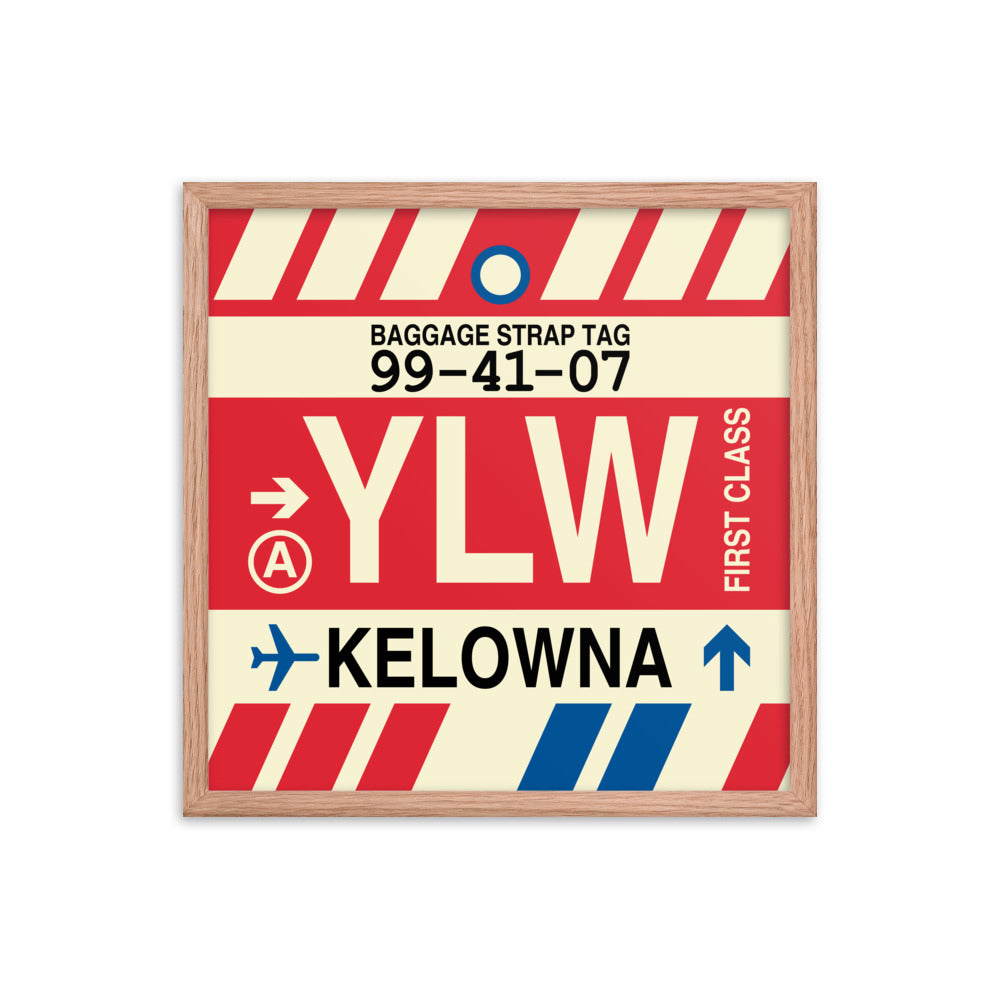 Travel-Themed Framed Print • YLW Kelowna • YHM Designs - Image 10