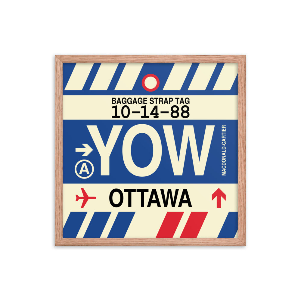 Travel-Themed Framed Print • YOW Ottawa • YHM Designs - Image 10