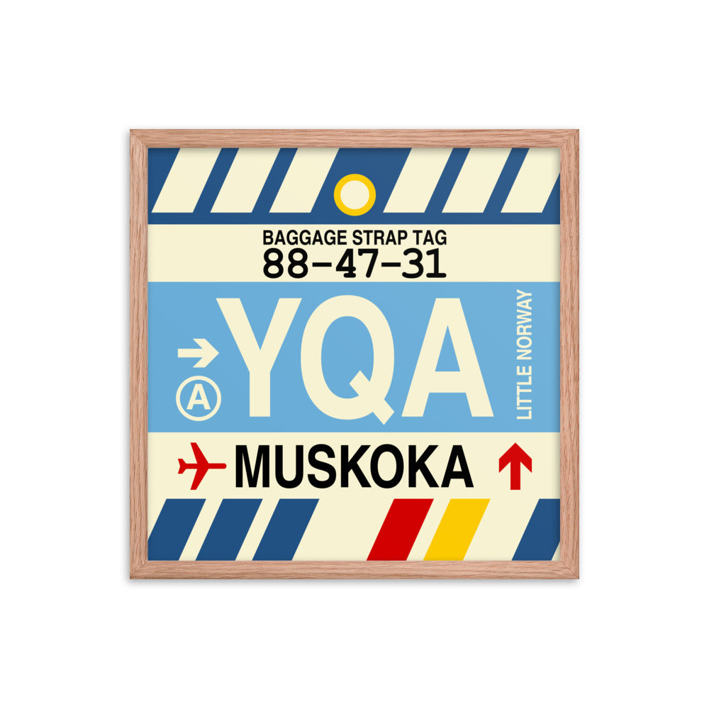 Travel-Themed Framed Print • YQA Muskoka • YHM Designs - Image 10