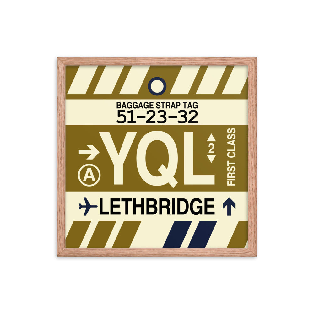 Travel-Themed Framed Print • YQL Lethbridge • YHM Designs - Image 10