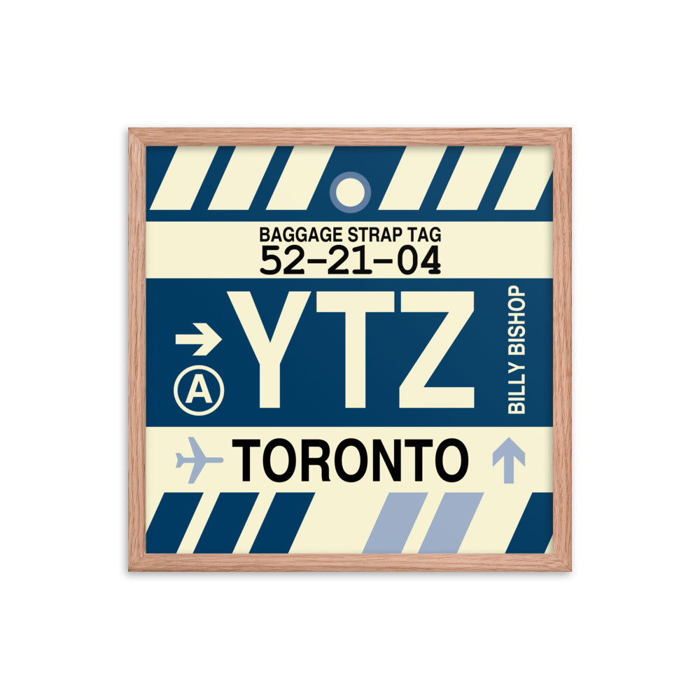 Travel-Themed Framed Print • YTZ Toronto • YHM Designs - Image 10