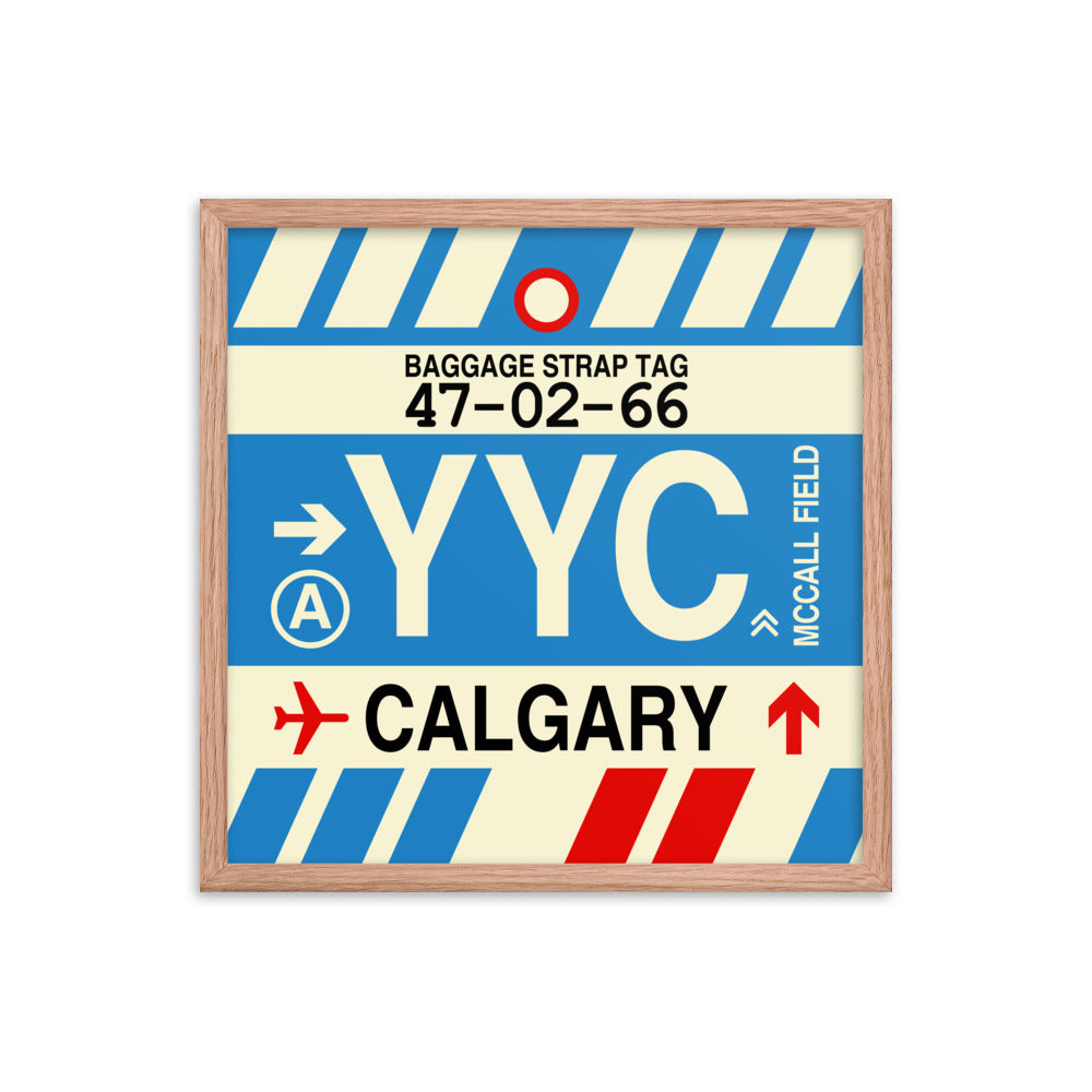 Travel-Themed Framed Print • YYC Calgary • YHM Designs - Image 10