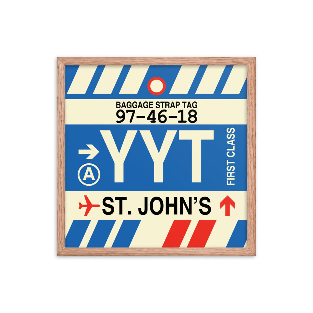 Travel-Themed Framed Print • YYT St. John's • YHM Designs - Image 10