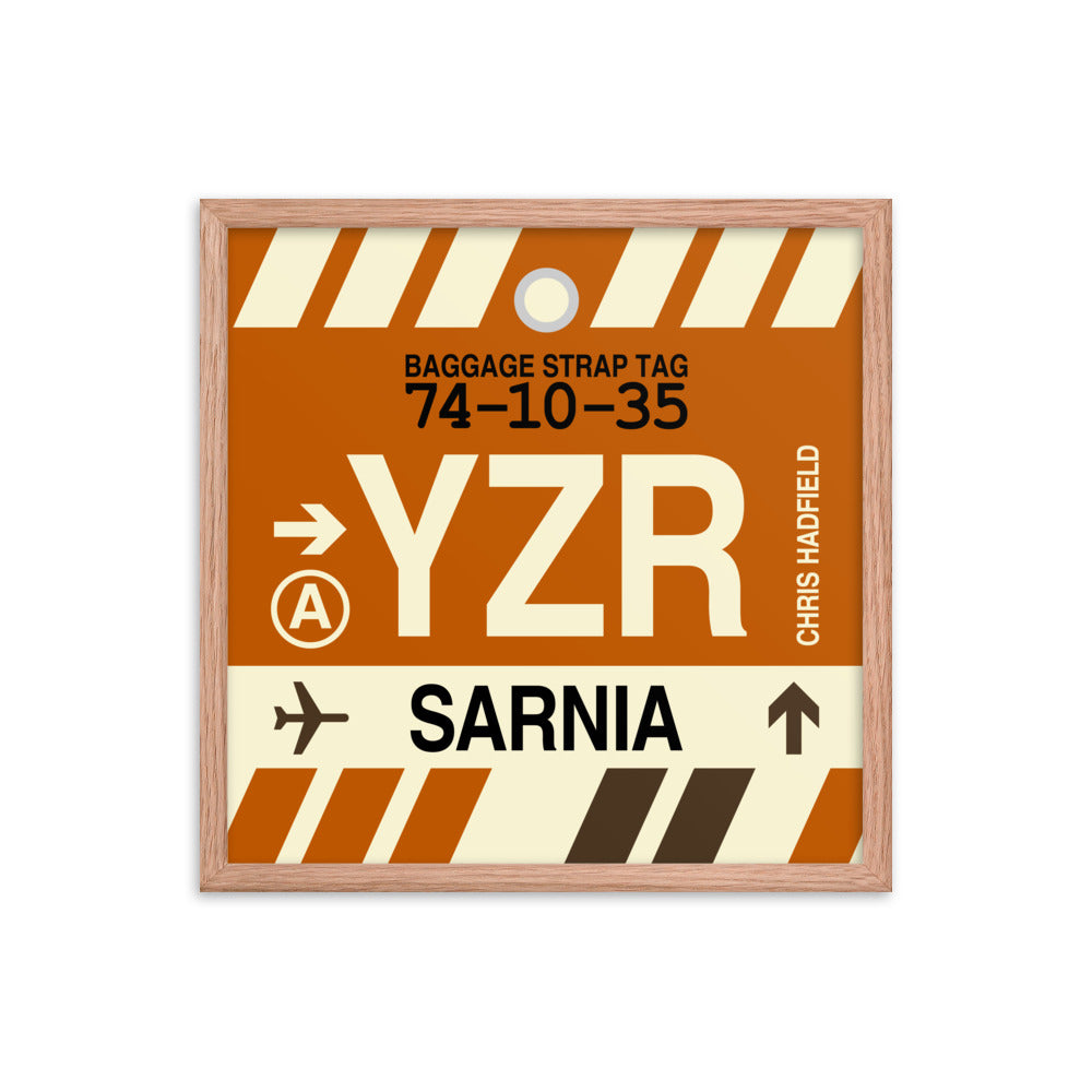 Travel-Themed Framed Print • YZR Sarnia Souvenir • YHM Designs - Image 10