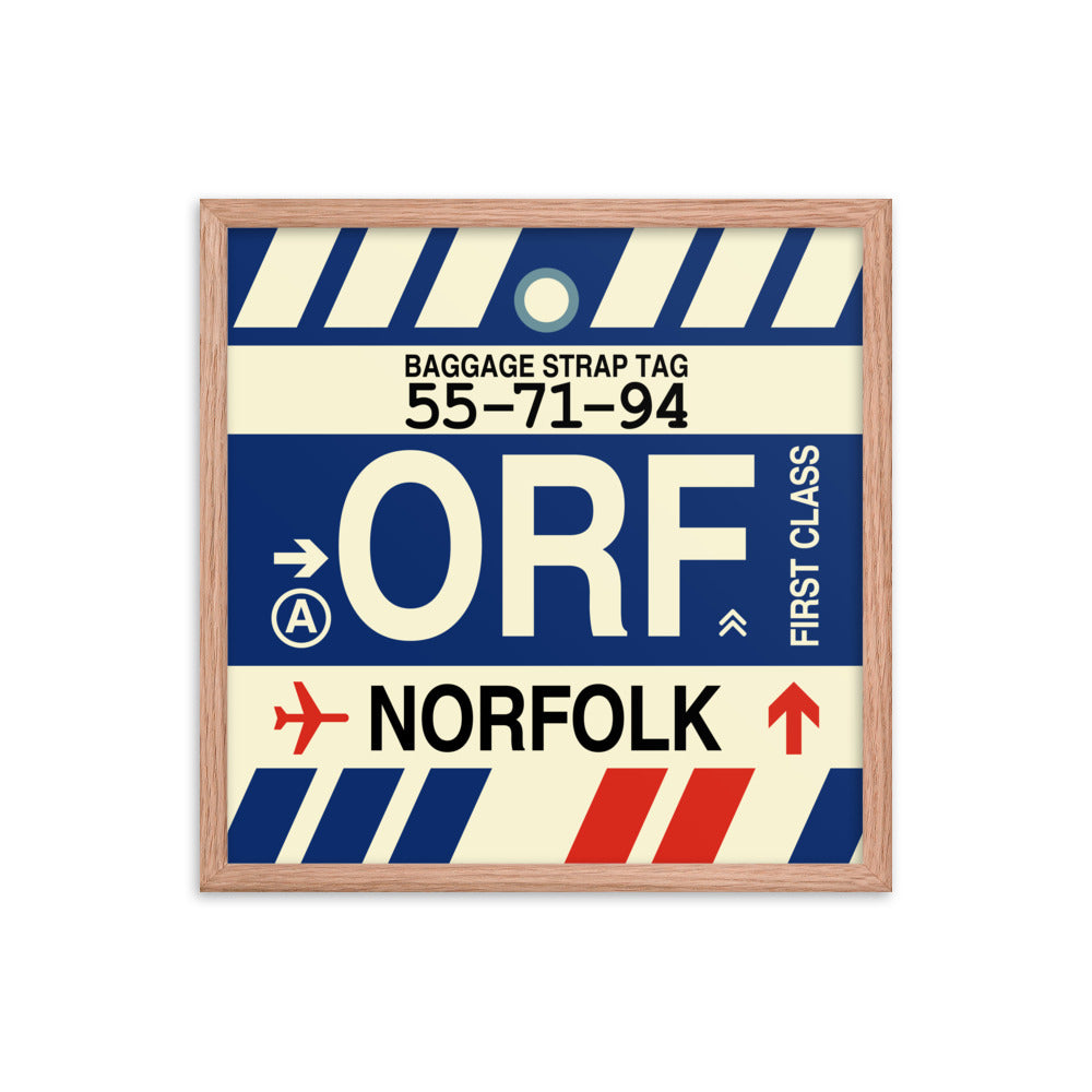 Travel-Themed Framed Print • ORF Norfolk • YHM Designs - Image 10