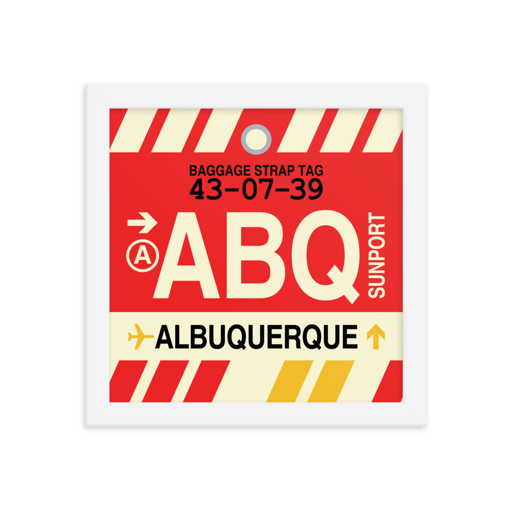 Travel-Themed Framed Print • ABQ Albuquerque Souvenir • YHM Designs - Image 11