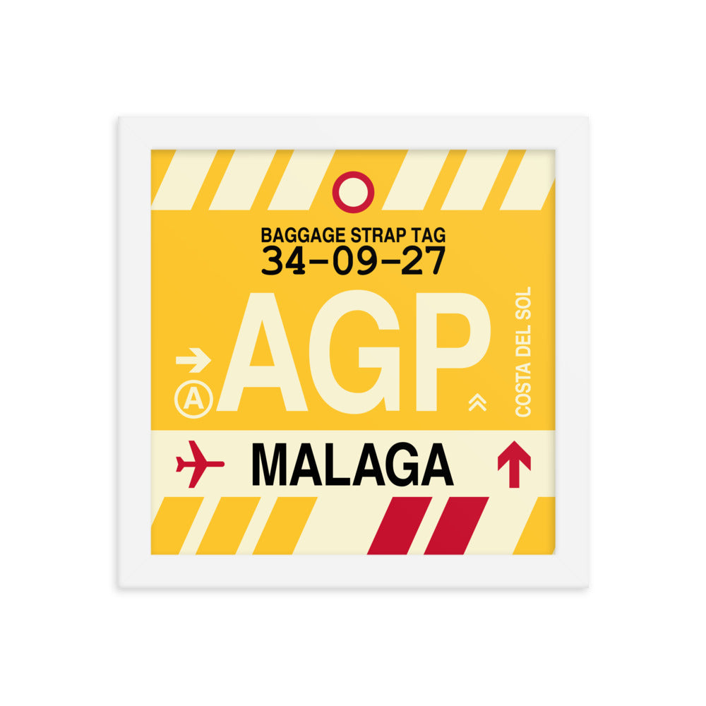 Travel-Themed Framed Print • AGP Malaga • YHM Designs - Image 11