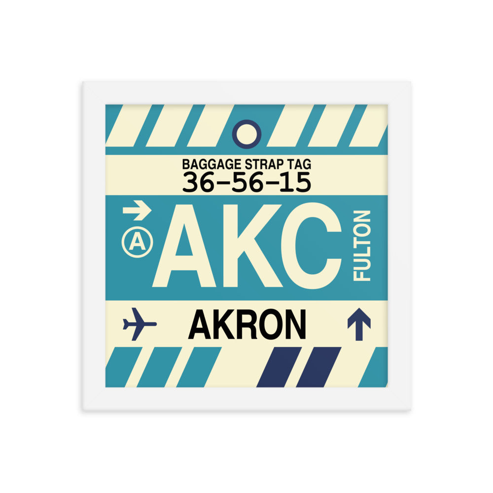 Travel-Themed Framed Print • AKC Akron • YHM Designs - Image 11