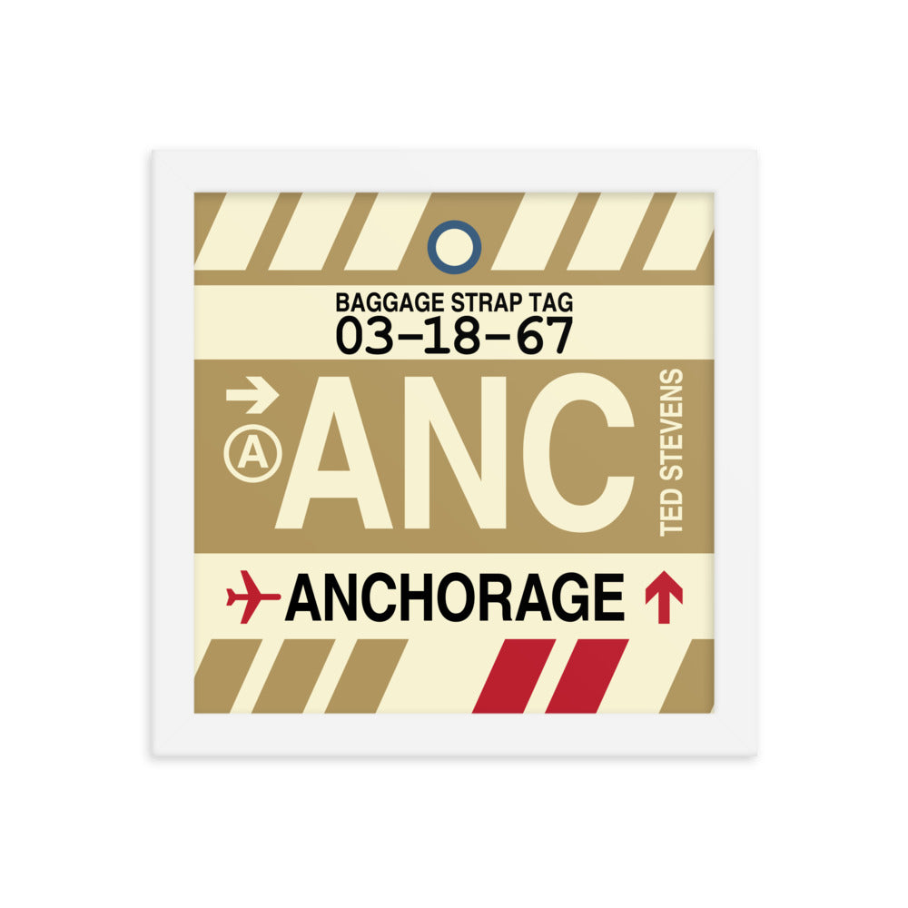 Travel-Themed Framed Print • ANC Anchorage • YHM Designs - Image 11