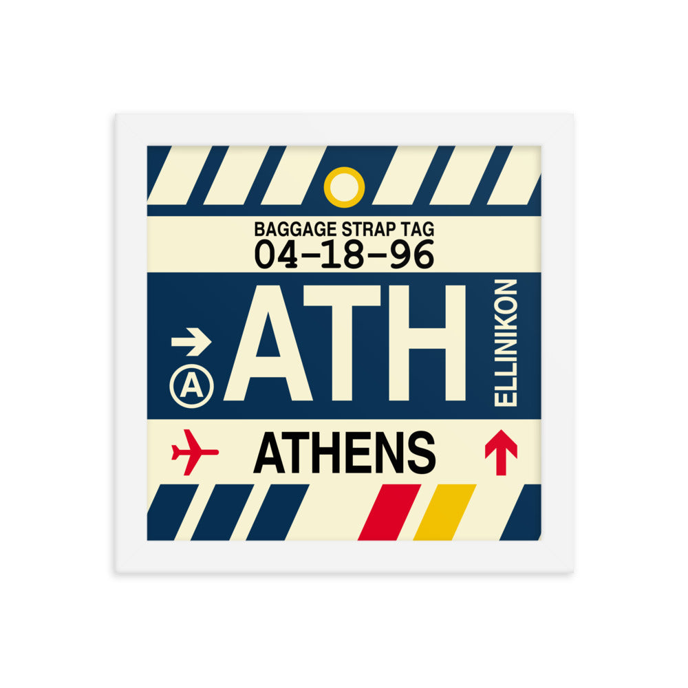 Travel-Themed Framed Print • ATH Athens • YHM Designs - Image 11