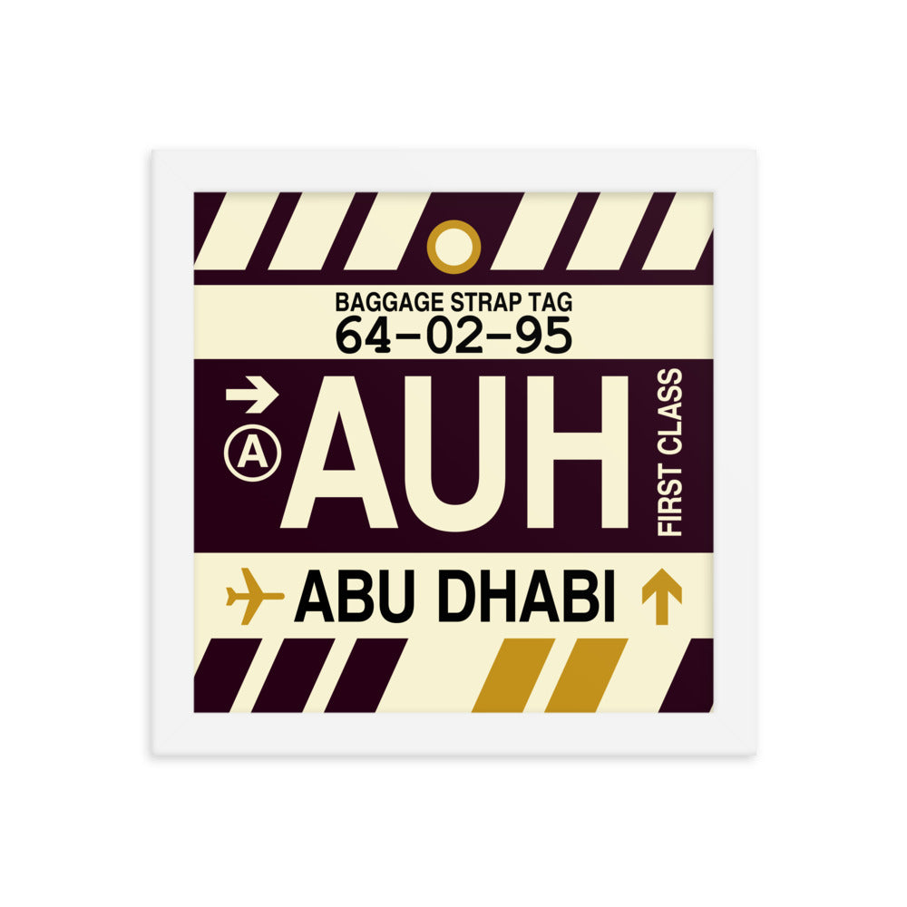 Travel-Themed Framed Print • AUH Abu Dhabi • YHM Designs - Image 11