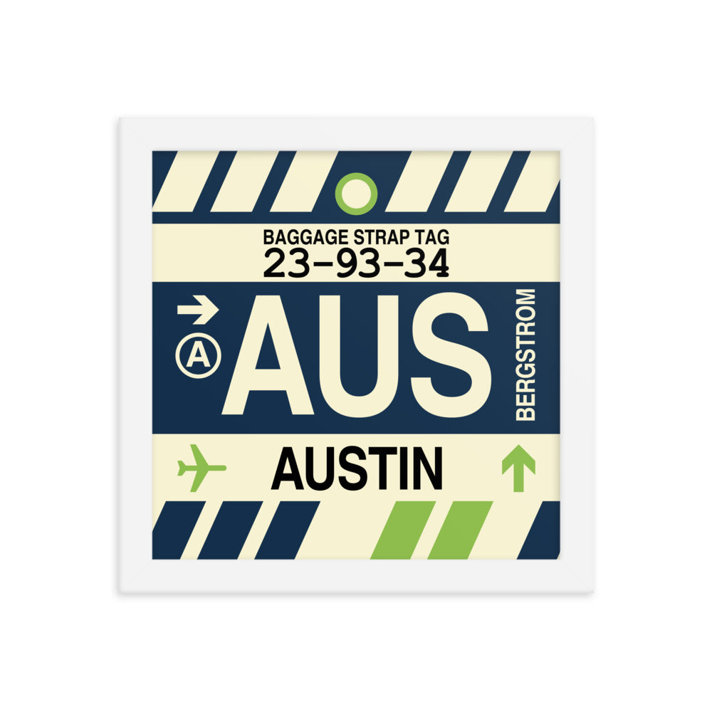 Travel-Themed Framed Print • AUS Austin • YHM Designs - Image 11