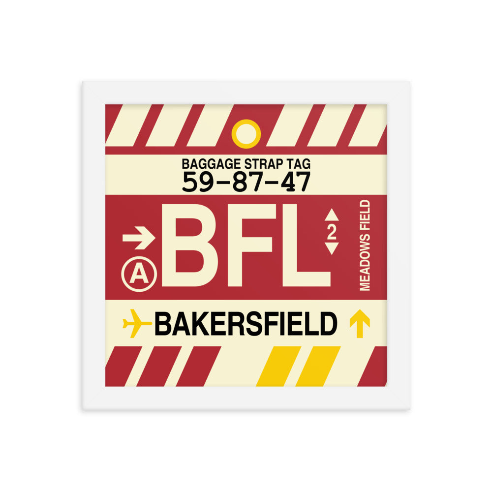 Travel-Themed Framed Print • BFL Bakersfield • YHM Designs - Image 11