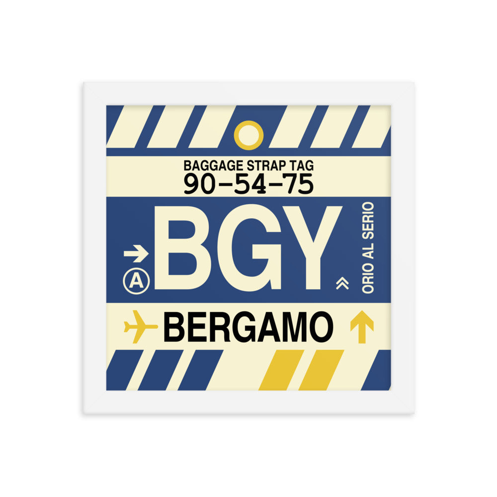 Travel-Themed Framed Print • BGY Bergamo • YHM Designs - Image 11
