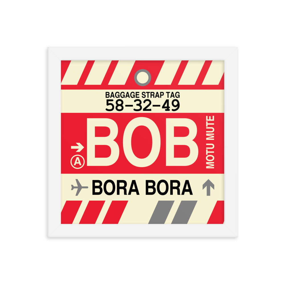 Travel-Themed Framed Print • BOB Bora Bora • YHM Designs - Image 11