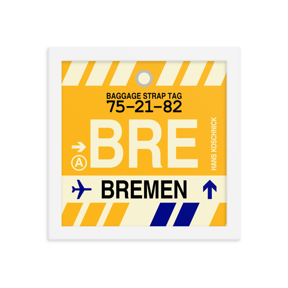 Travel-Themed Framed Print • BRE Bremen • YHM Designs - Image 11