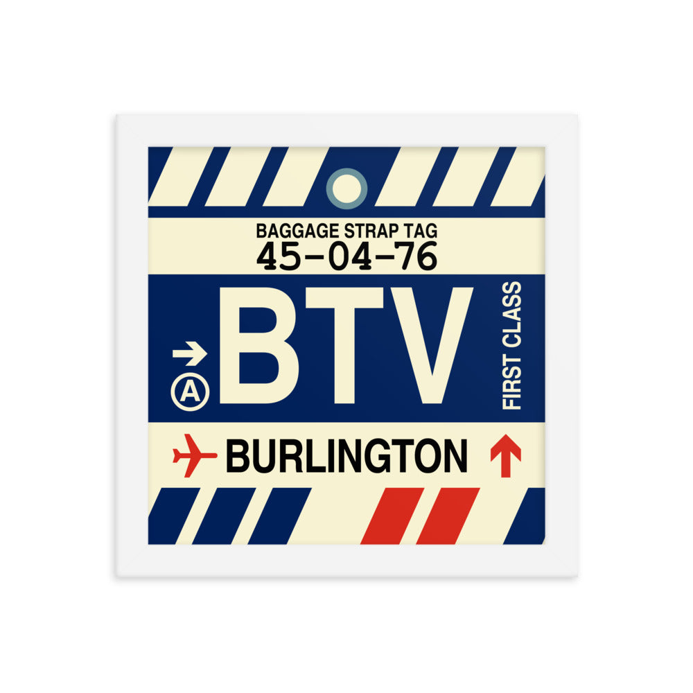 Travel-Themed Framed Print • BTV Burlington • YHM Designs - Image 11