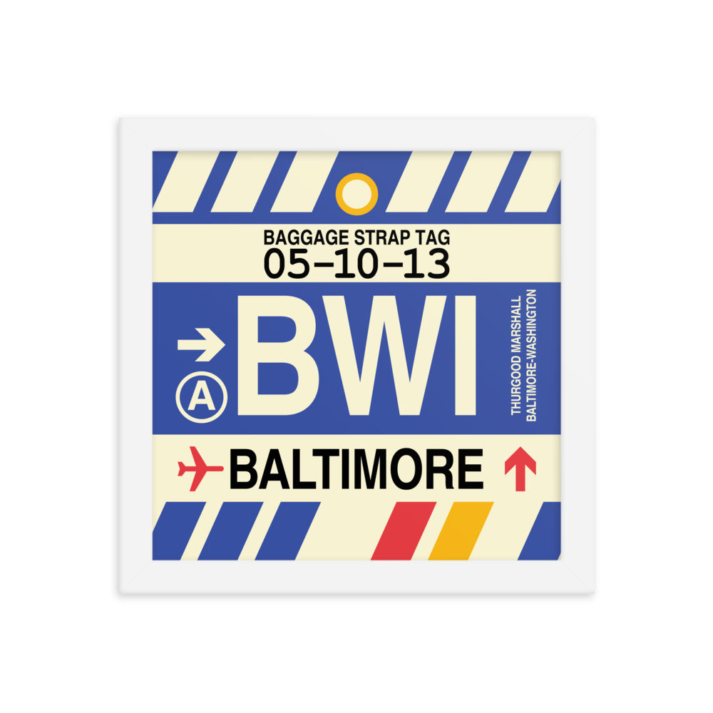 Travel-Themed Framed Print • BWI Baltimore • YHM Designs - Image 11