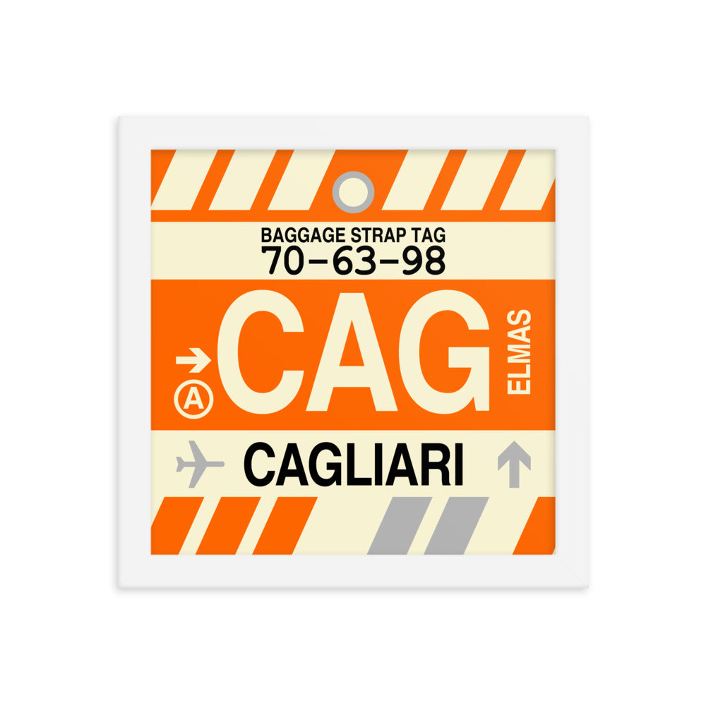 Travel-Themed Framed Print • CAG Cagliari • YHM Designs - Image 11