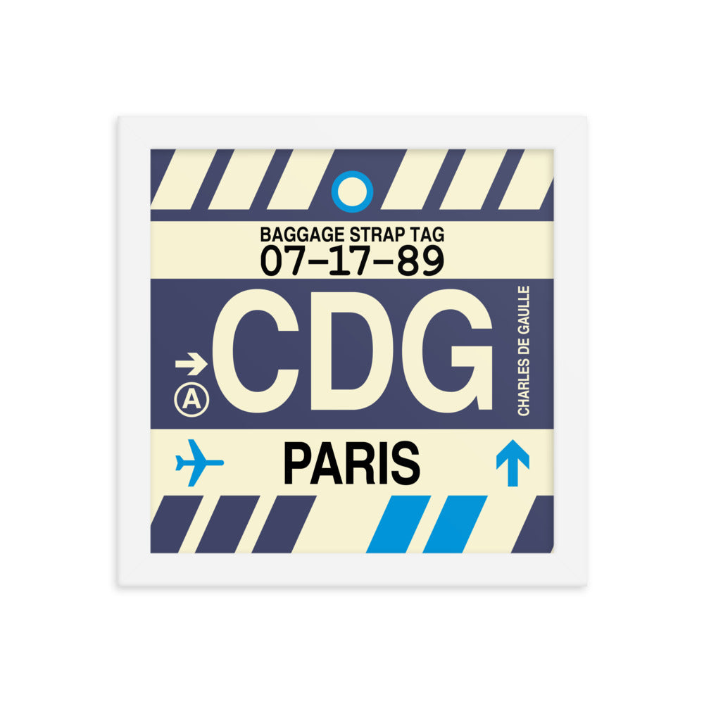 Travel-Themed Framed Print • CDG Paris Souvenir • YHM Designs - Image 11