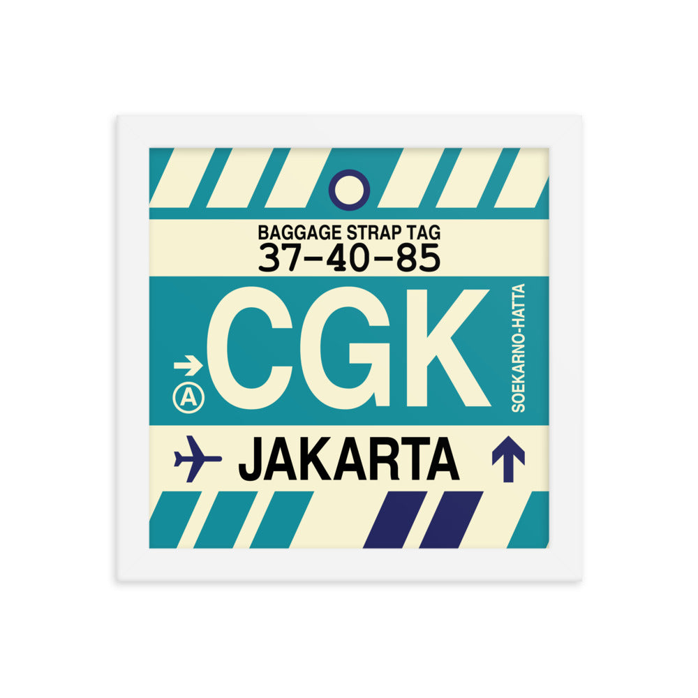 Travel-Themed Framed Print • CGK Jakarta Souvenir • YHM Designs - Image 11