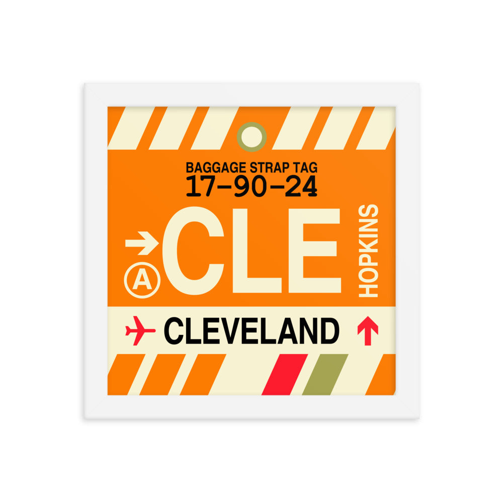 Travel-Themed Framed Print • CLE Cleveland • YHM Designs - Image 11
