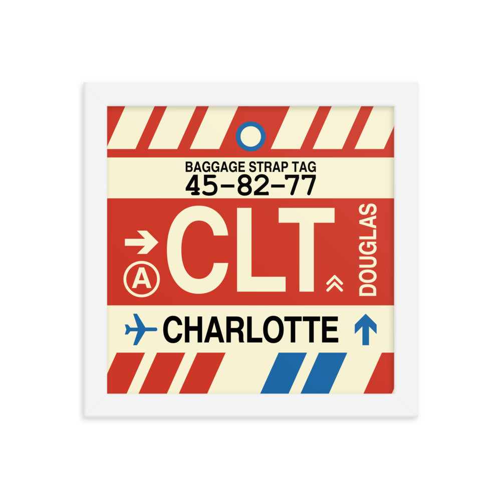 Travel-Themed Framed Print • CLT Charlotte • YHM Designs - Image 11