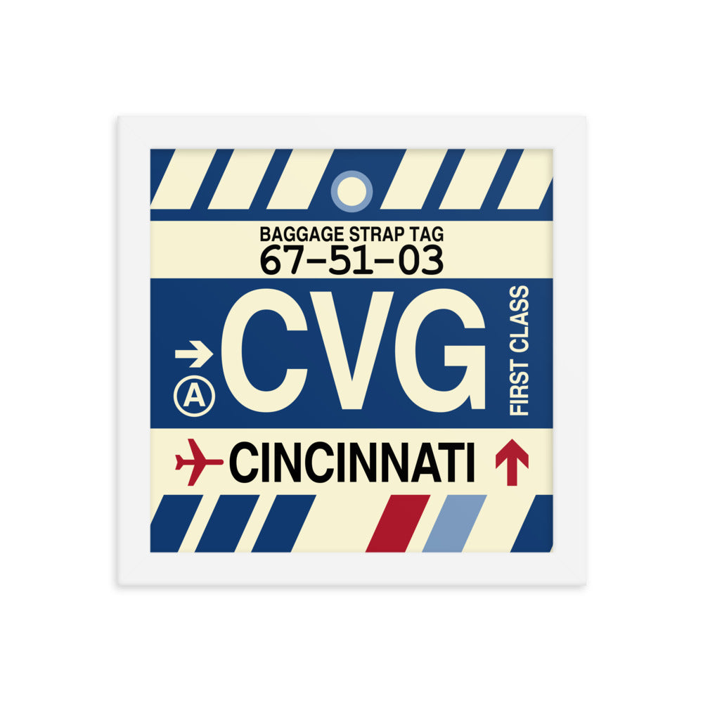Travel-Themed Framed Print • CVG Cincinnati Souvenir • YHM Designs - Image 11