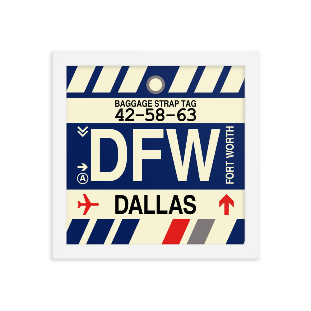 Travel-Themed Framed Print • DFW Dallas • YHM Designs - Image 11