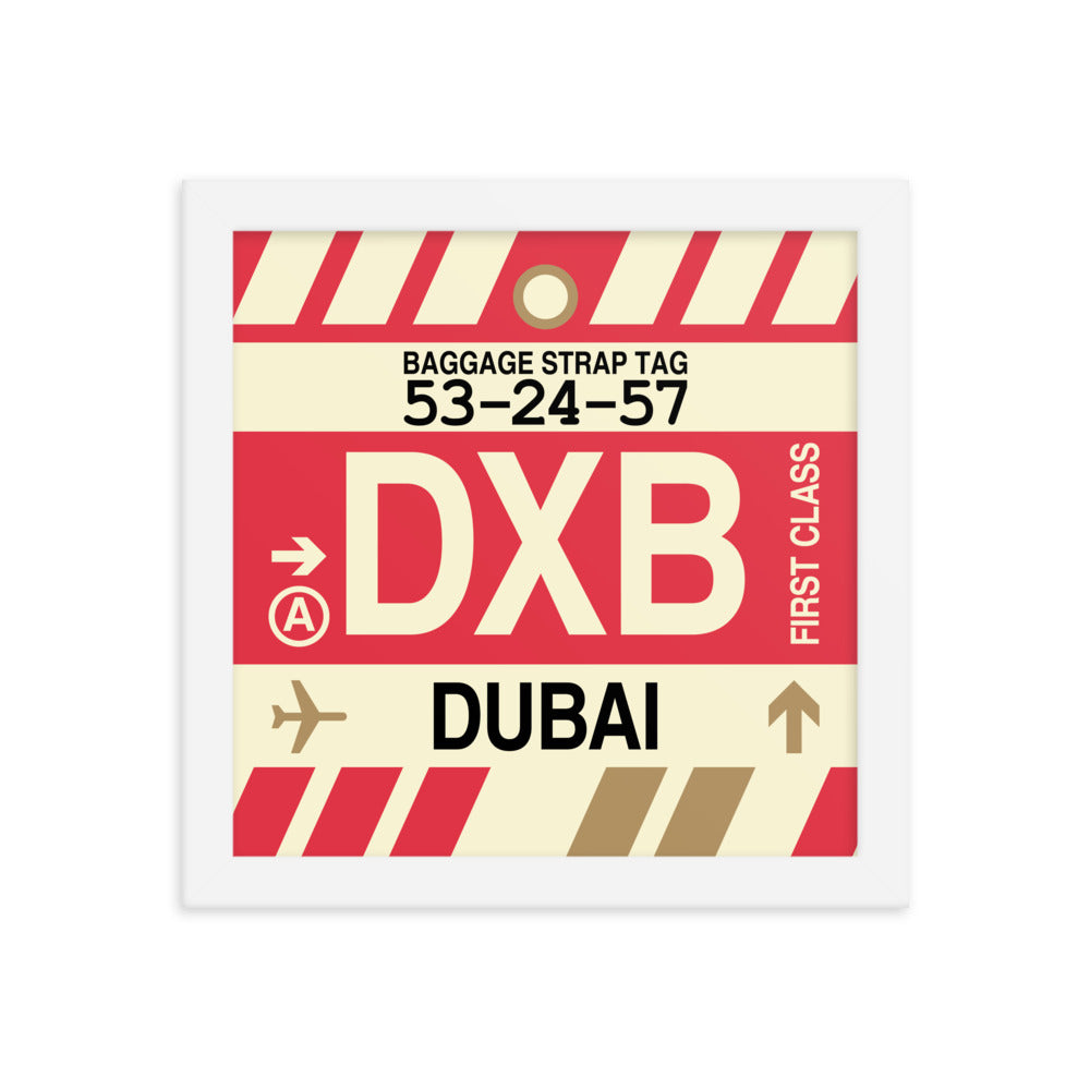 Travel-Themed Framed Print • DXB Dubai • YHM Designs - Image 11