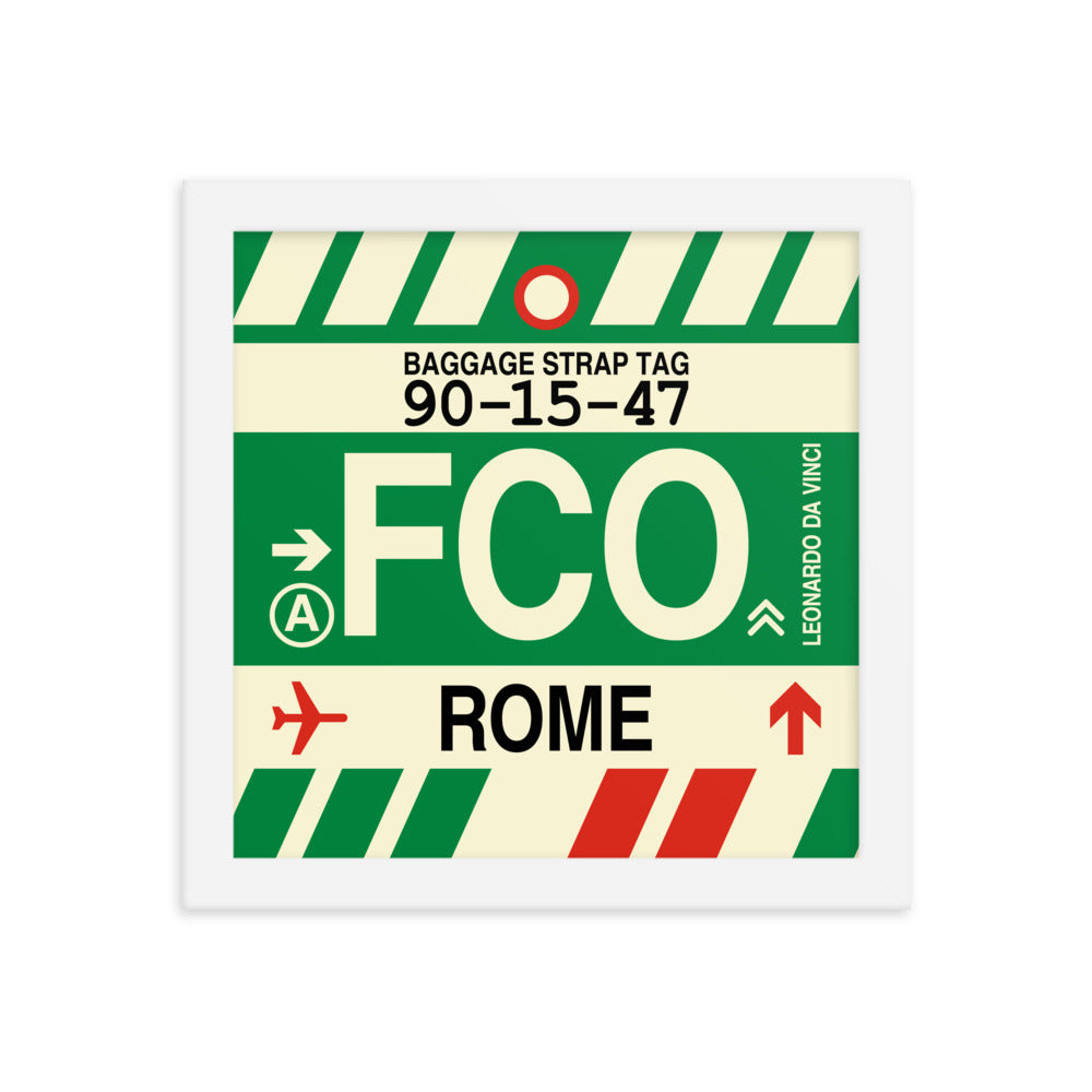 Travel-Themed Framed Print • FCO Rome • YHM Designs - Image 11