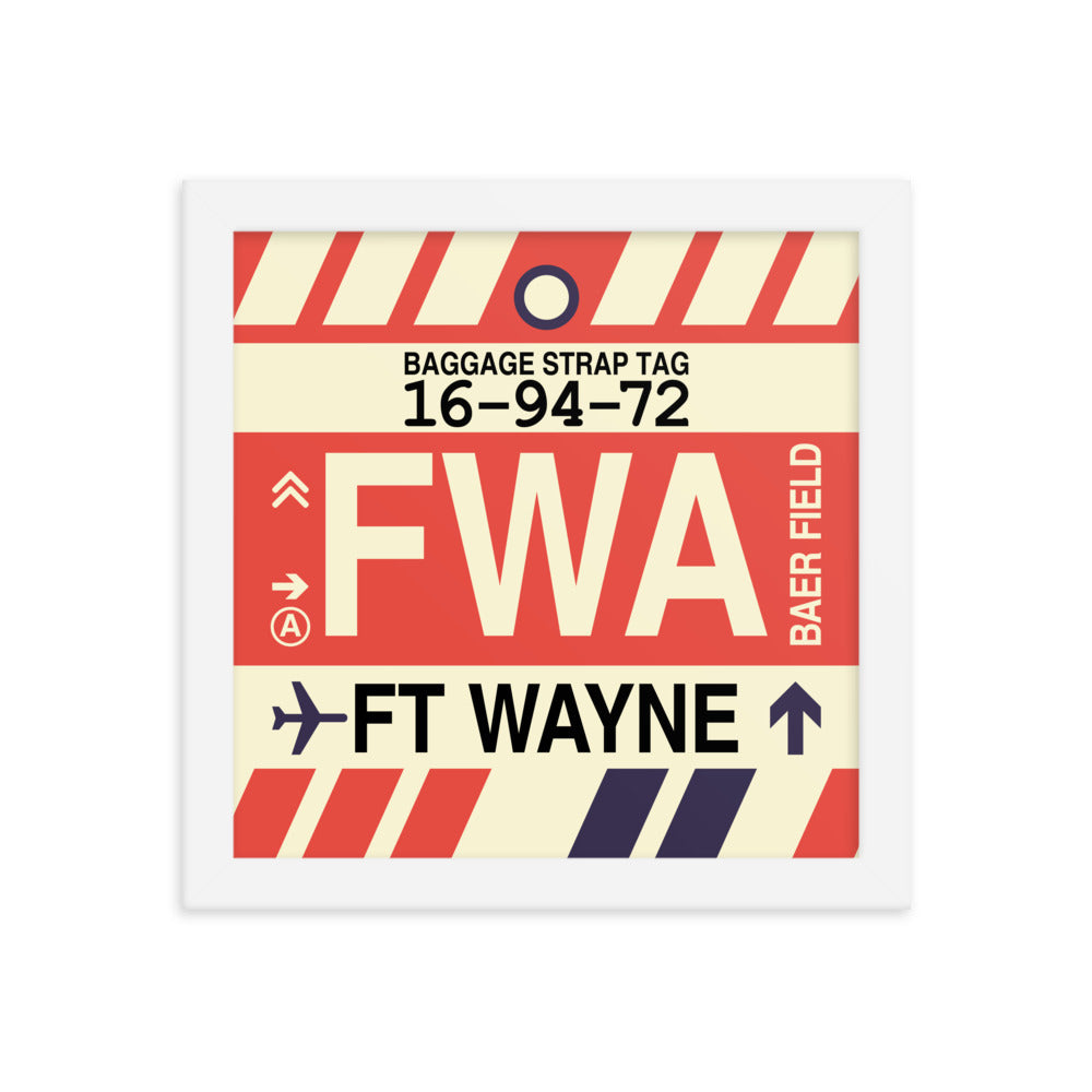 Travel-Themed Framed Print • FWA Fort Wayne • YHM Designs - Image 11
