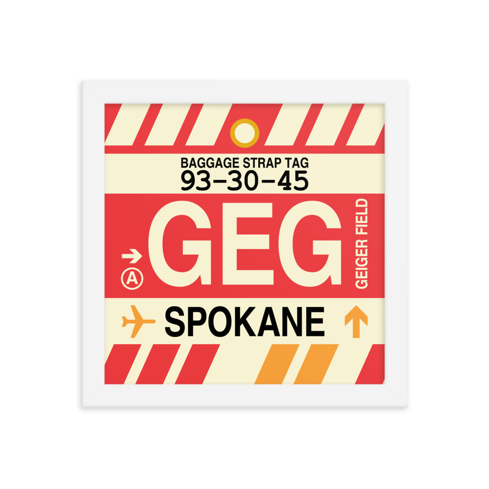 Travel-Themed Framed Print • GEG Spokane • YHM Designs - Image 11