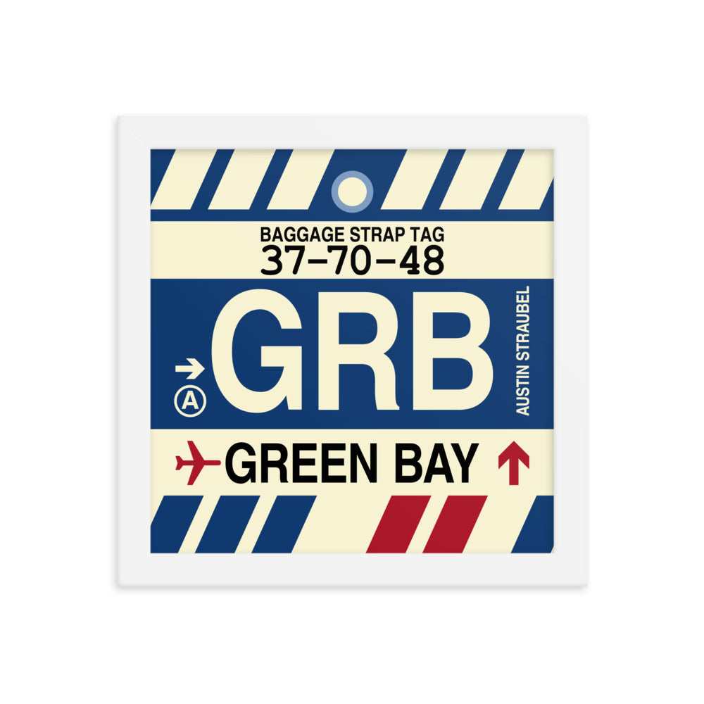 Travel-Themed Framed Print • GRB Green Bay • YHM Designs - Image 11