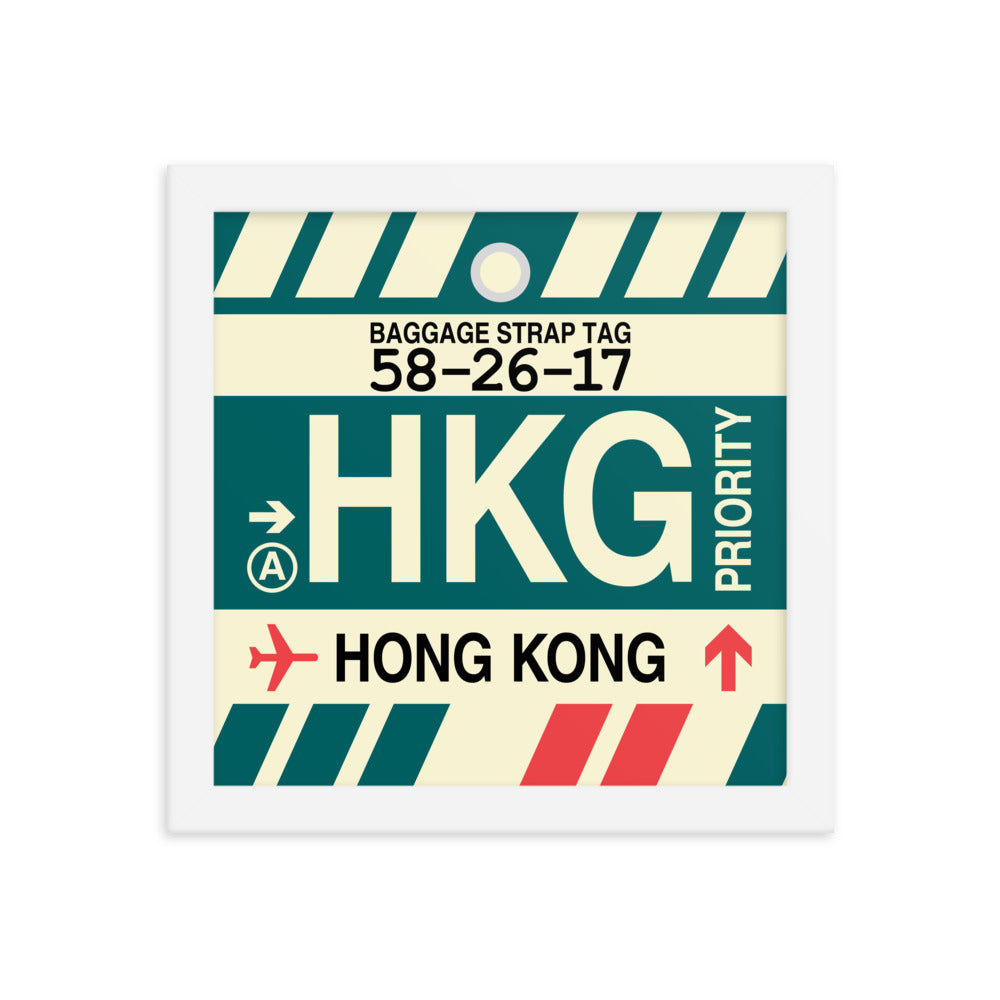 Travel-Themed Framed Print • HKG Hong Kong Souvenir • YHM Designs - Image 11