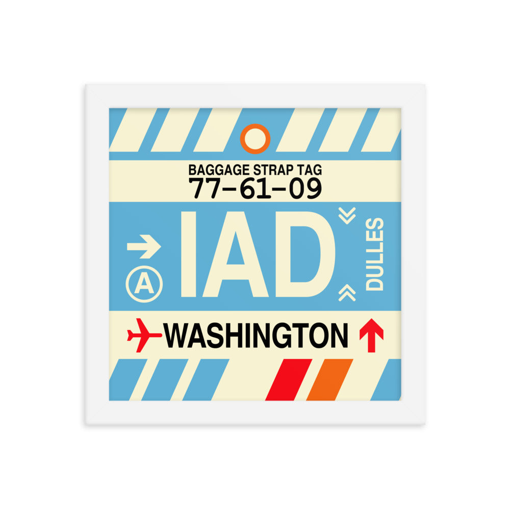Travel-Themed Framed Print • IAD Washington Souvenir • YHM Designs - Image 11