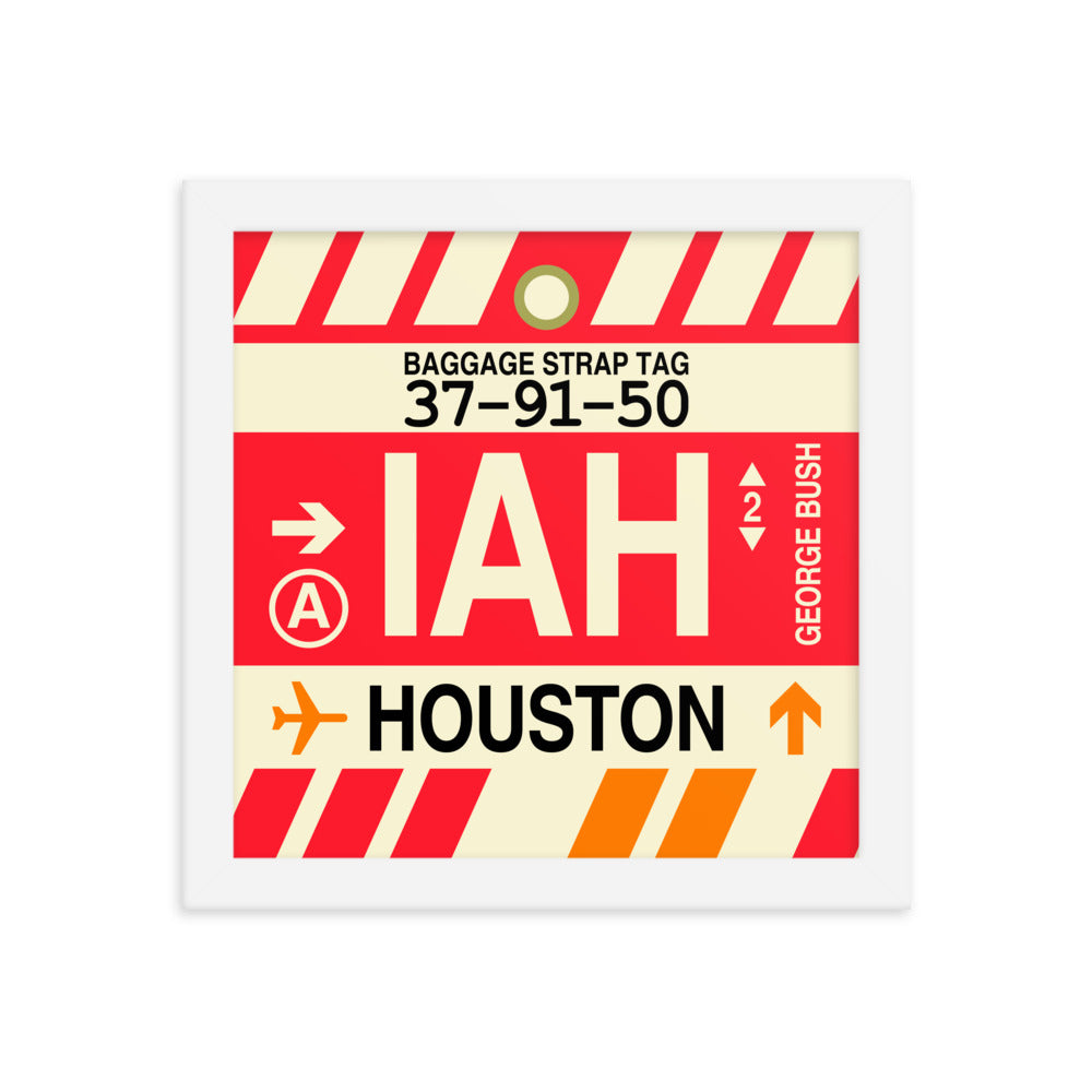 Travel-Themed Framed Print • IAH Houston • YHM Designs - Image 11