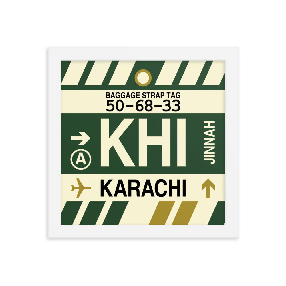 Travel-Themed Framed Print • KHI Karachi Souvenir • YHM Designs - Image 11