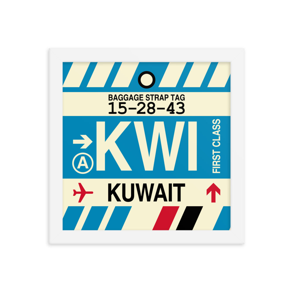 Travel-Themed Framed Print • KWI Kuwait City Souvenir • YHM Designs - Image 11