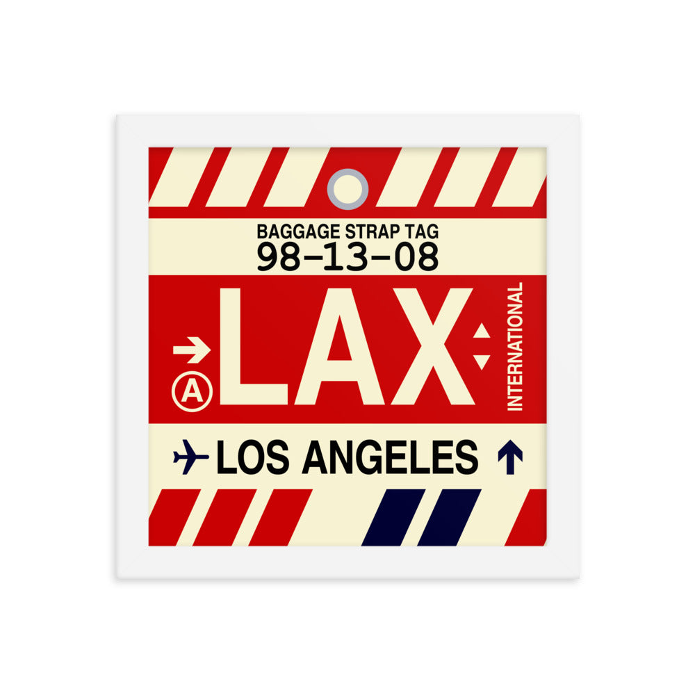 Travel-Themed Framed Print • LAX Los Angeles • YHM Designs - Image 11