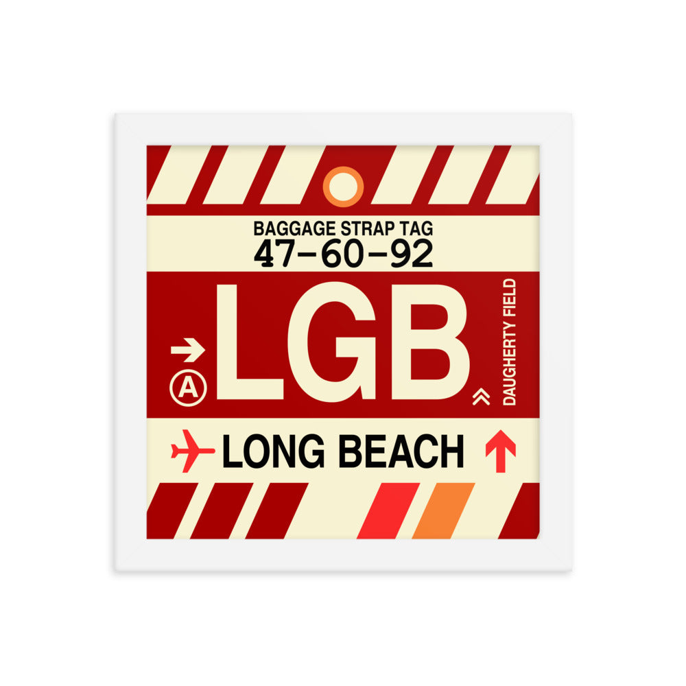Travel-Themed Framed Print • LGB Long Beach • YHM Designs - Image 11